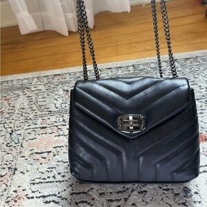 Divina Firenze black leather bag like new